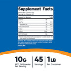 Nutricost MCT Oil Powder Medium Chain Triglyceride - 1 Pound - image 2