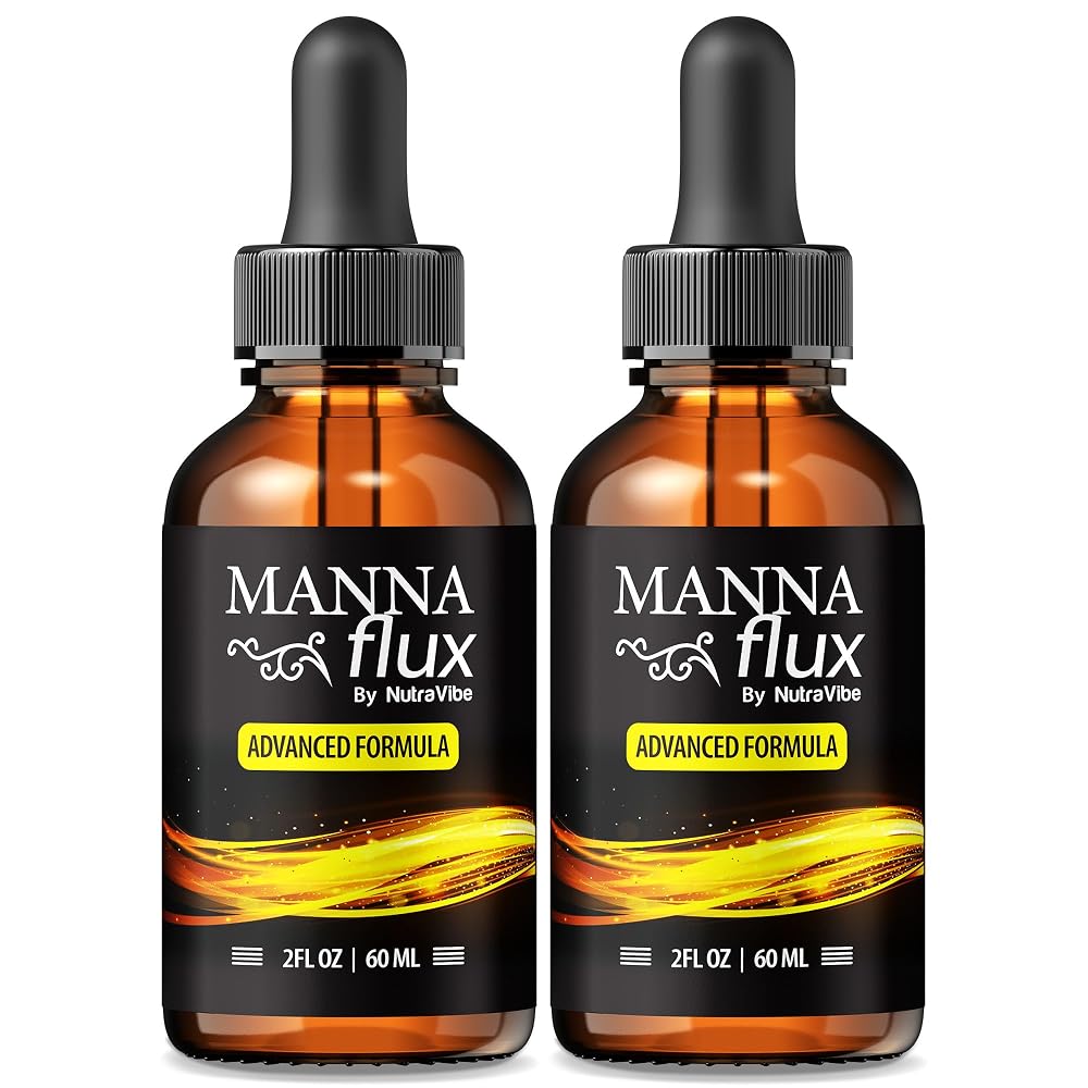 NutraRize Manna Flux Drops All-Natural Liquid Supplement - 2 Pack