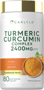 Carlyle Turmeric Curcumin Supplement - 180 Capsules