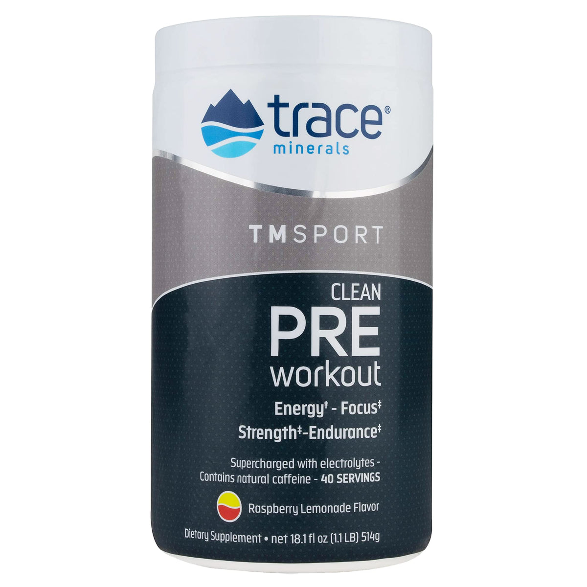Trace Minerals Pre Workout Energy Drink Powder - 13 oz