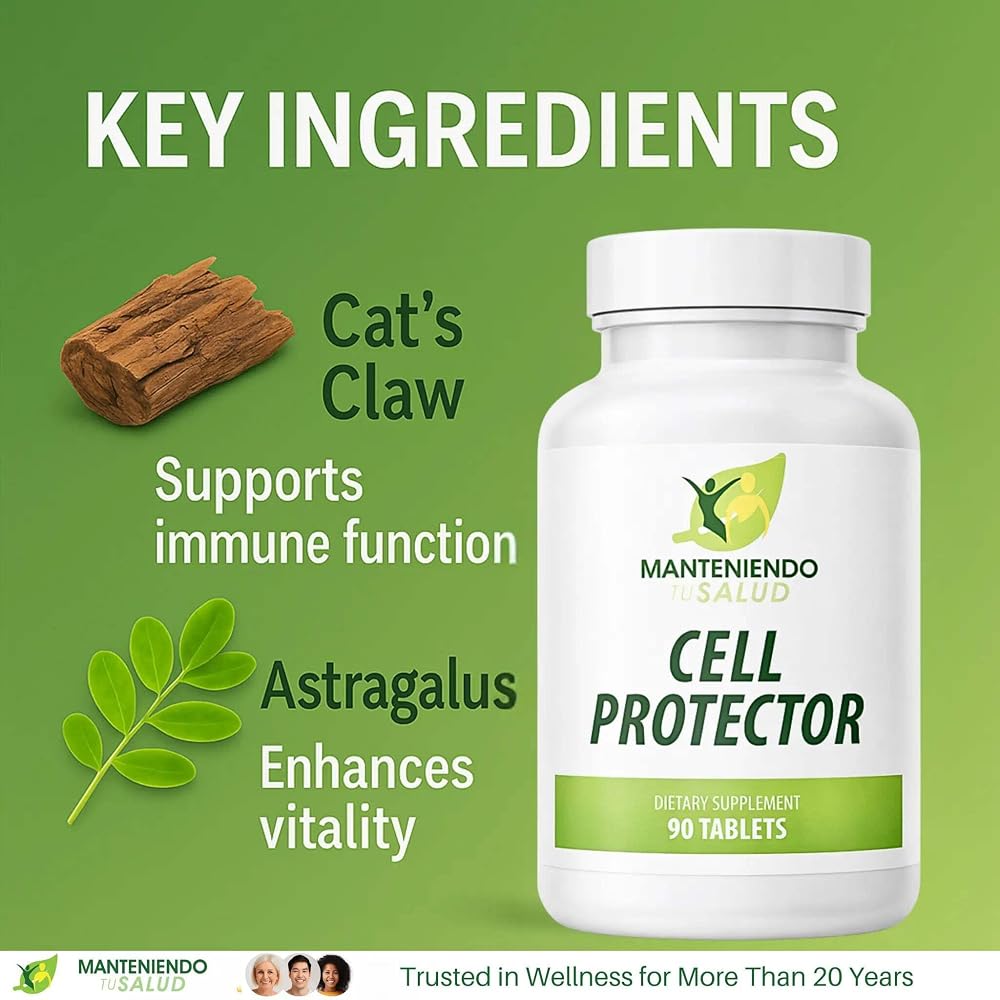 Manteniendo Tu Salud Cell Protector Herbal Immune Support - 90 Tablets - image 4