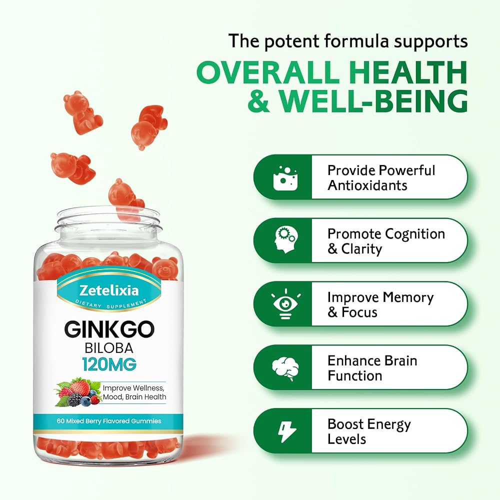 Zetelixia Ginkgo Biloba Gummies