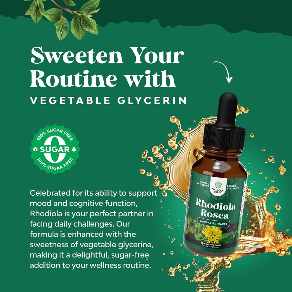 Natures Craft Rhodiola Rosea Herbal Liquid Drops - 60 ml - image 2