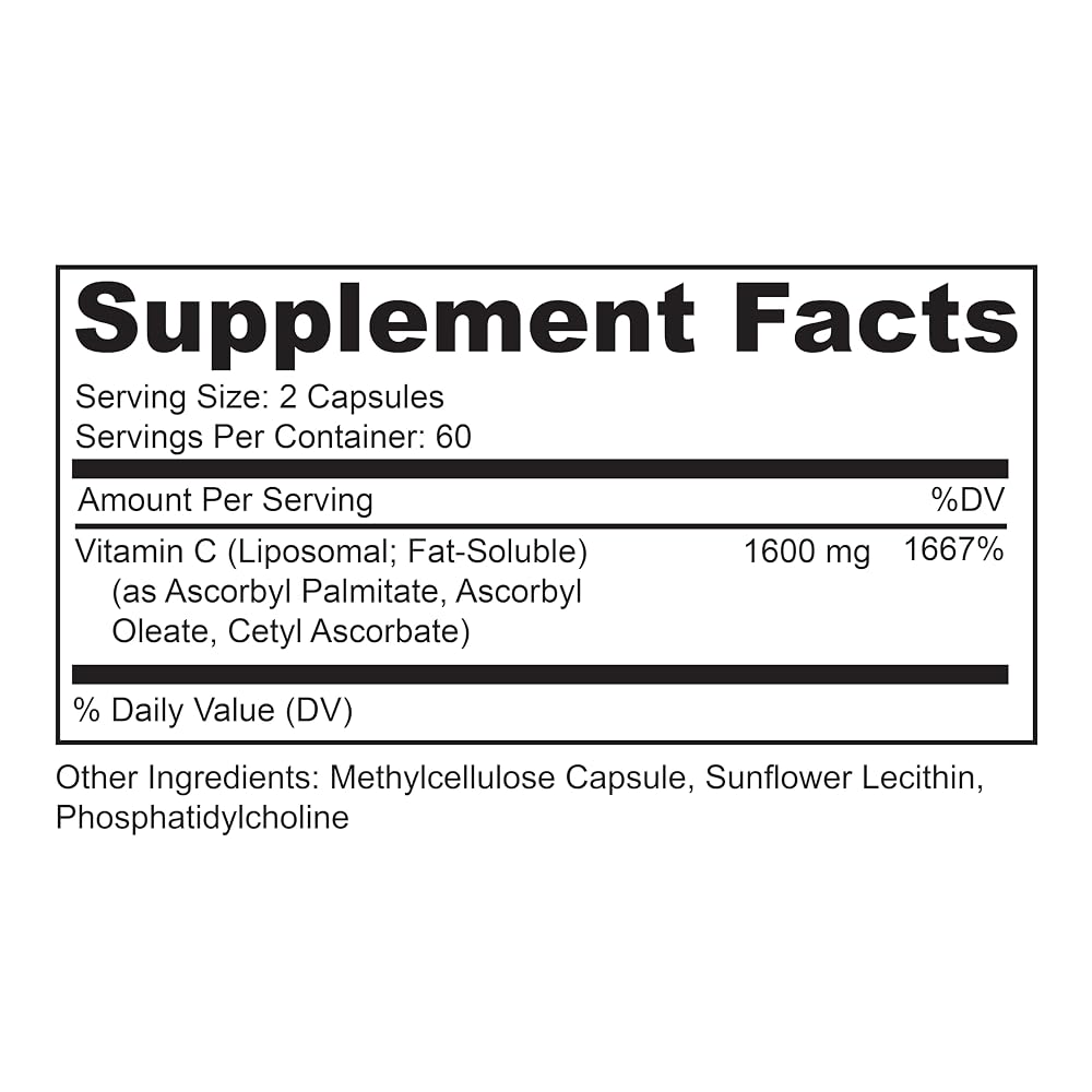 LIVELY VITAMIN CO. Citrus Kick Liposomal Vitamin C - 120 Capsules - image 4