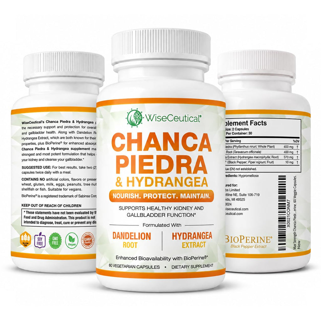 Wiseceutical Max Strength Chanca Piedra Kidney & Gallbladder Formula
