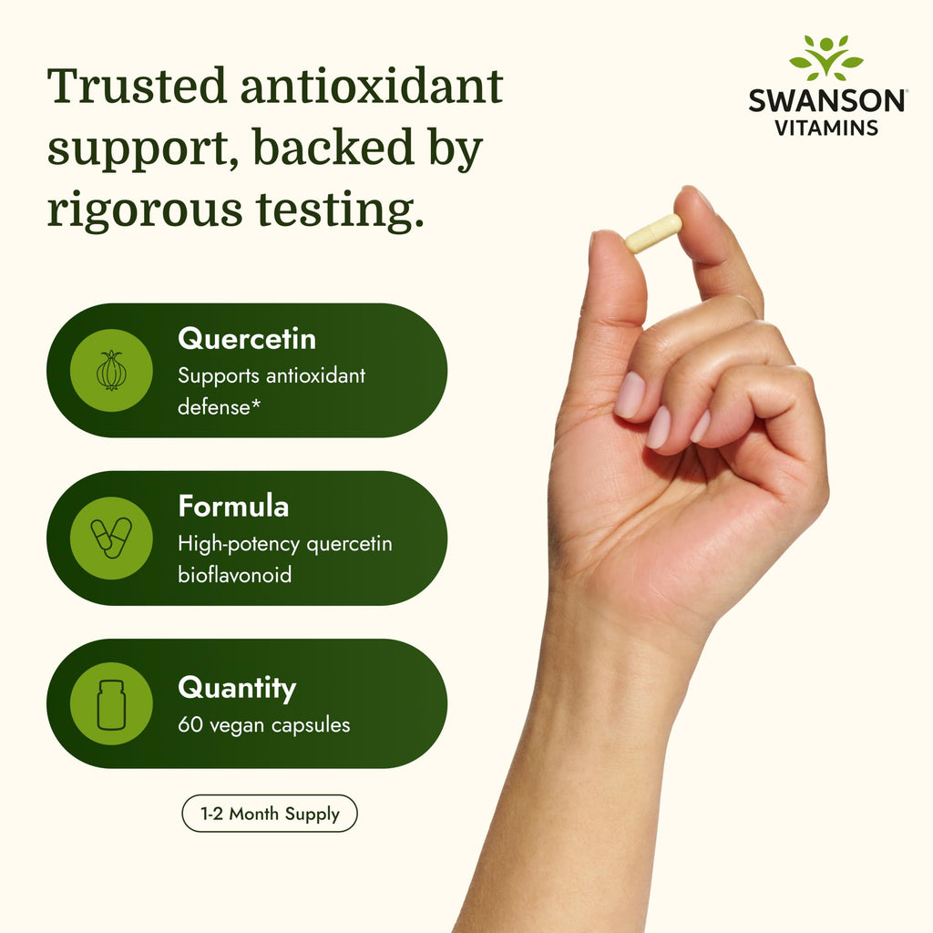 Swanson High Potency Quercetin - 60 Vegetarian Capsules - image 3