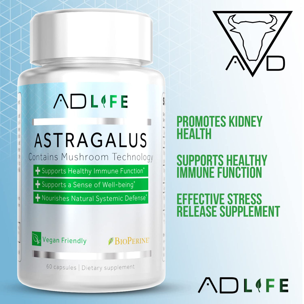 Project AD Astragalus Kidney Health Supplement - 60 Capsules - image 4
