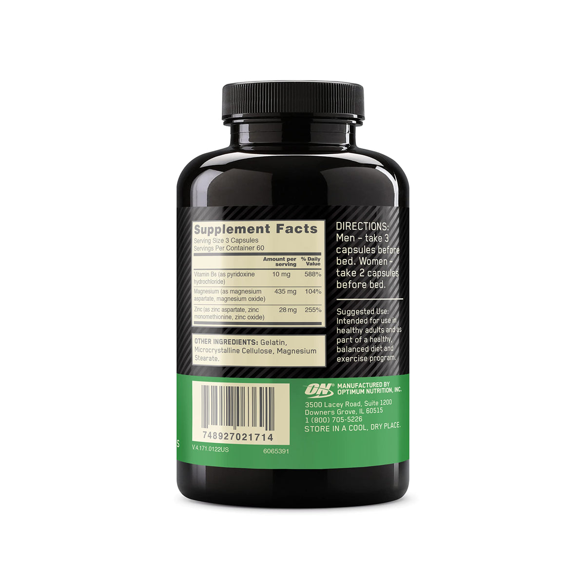 Optimum Nutrition Zinc Magnesium Aspartate Recovery Supplement - 180 Tablets - image 8