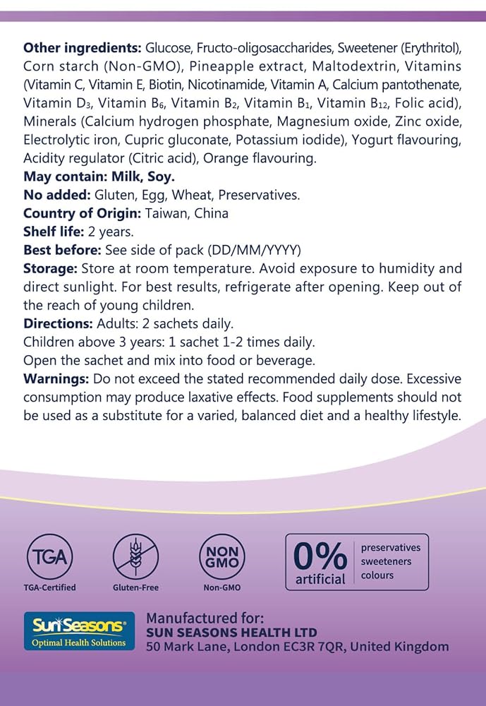 Generic Kids Garden AllerRelief Probiotic for Children Ages 3+ - 30 Sachets - image 2