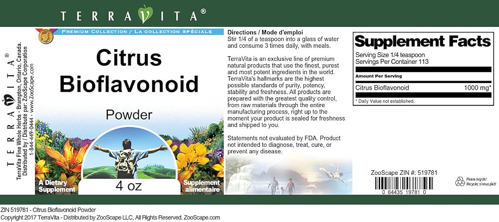 Terravita Citrus Bioflavonoid Powder (4 oz, ZIN: 519781) - image 3
