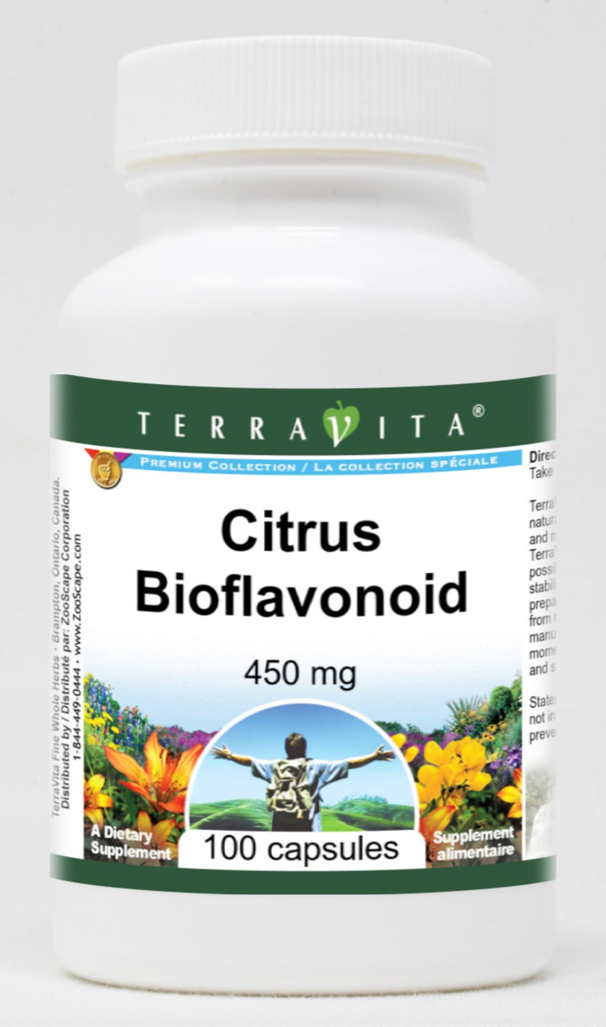 Terravita Citrus Bioflavonoid - 450 mg (100 Capsules, ZIN: 519779)