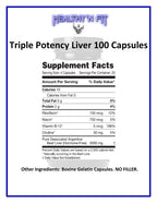 Healthy 'N Fit Triple Potency Liver - 100 Capsules - image 4