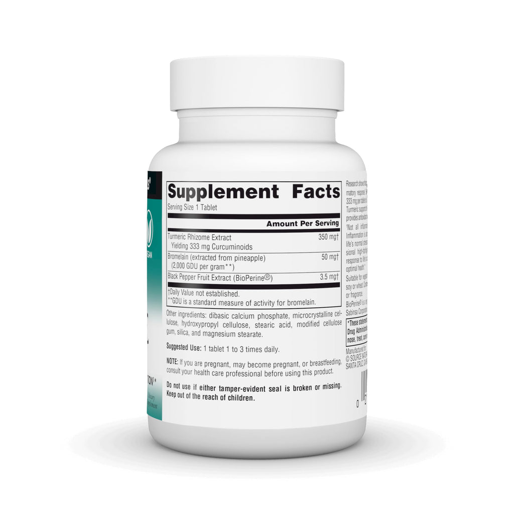 Source Naturals Turmeric Extract 95% Curcumin - 100 Tablets - image 3