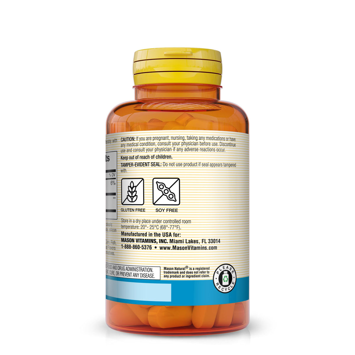 MASON NATURAL L-Lysine 500 mg with Calcium - 100 Tablets - image 3