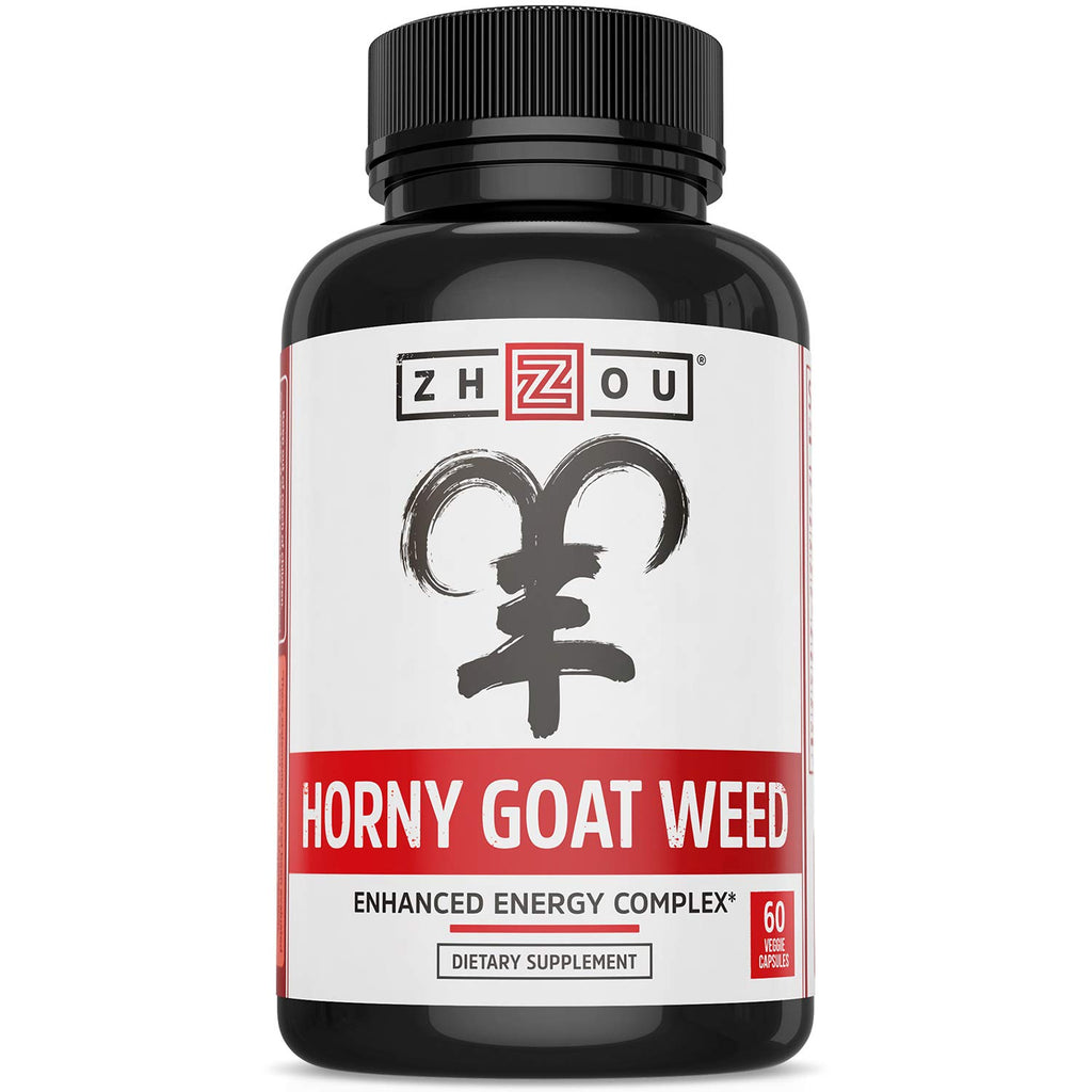 ZHOU Horny Goat Weed Herbal Extract for Energy - 60 Vegetarian Capsules