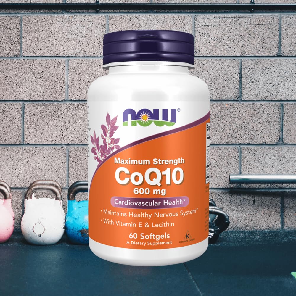 NOW Foods CoQ10 600 mg Cardiovascular Health - 60 Softgels - image 2