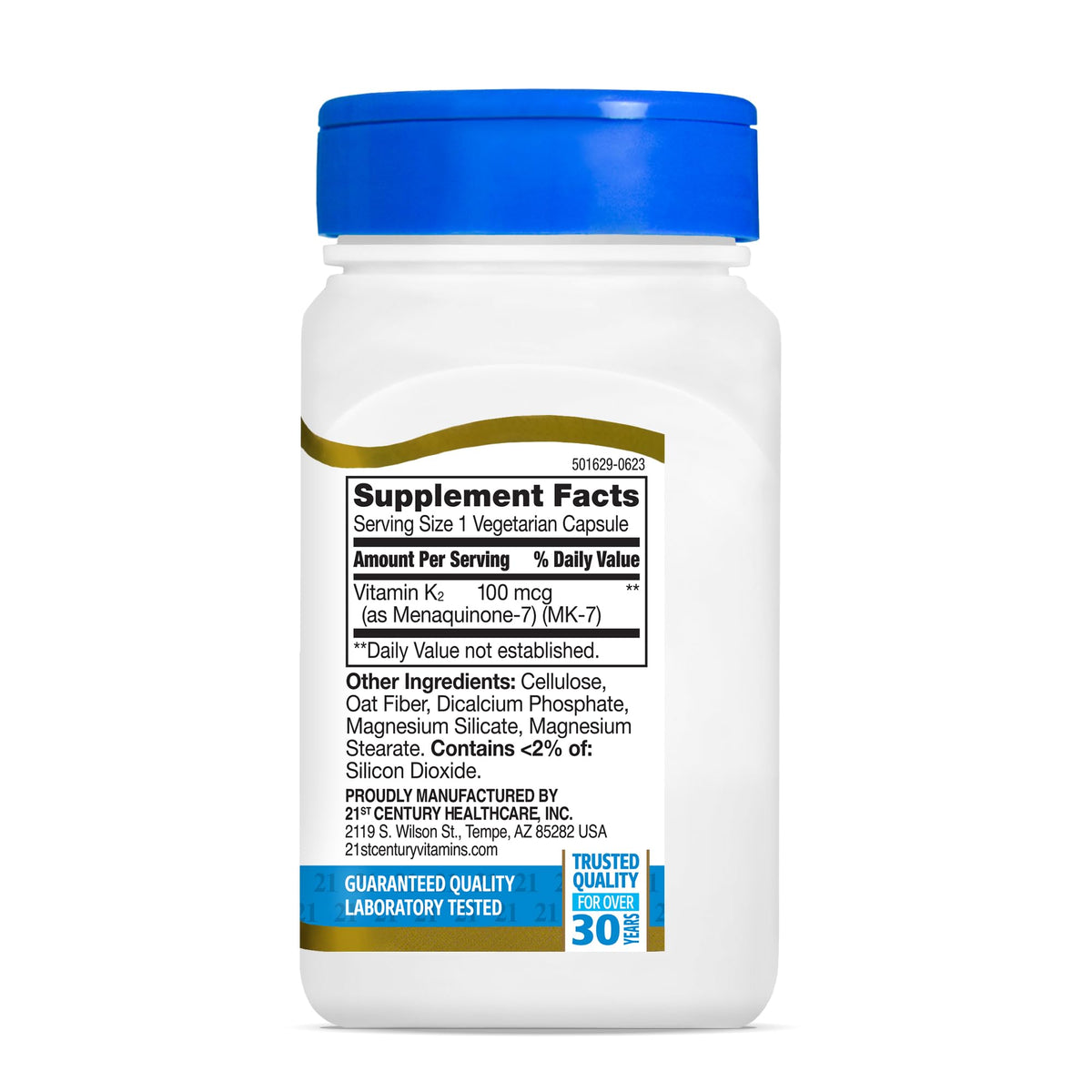 21st Century Vitamin K2 MK-7 100mcg Bone & Heart Support - 110 Capsules - image 5