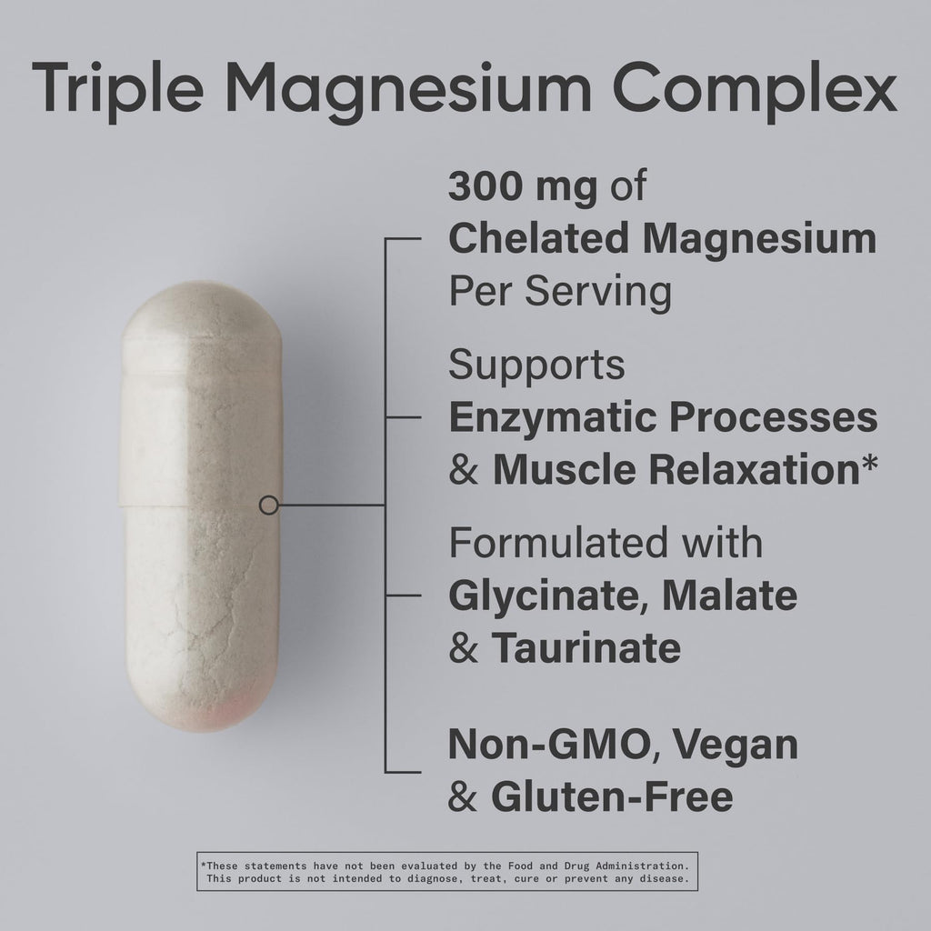 Sports Research Triple Magnesium Complex 300mg - 120 Capsules - image 2