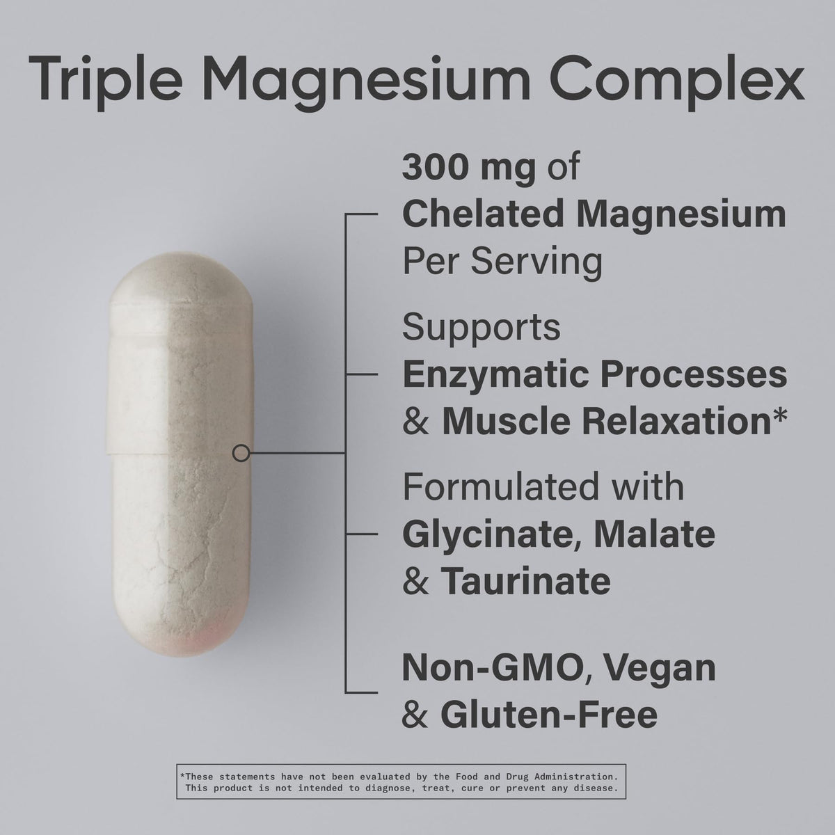 Sports Research Triple Magnesium Complex 300mg - 120 Capsules - image 2