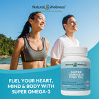 Natural Wellness Super Omega-3 Fish Oil 600mg EPA 400mg DHA - 60 Softgels - image 6
