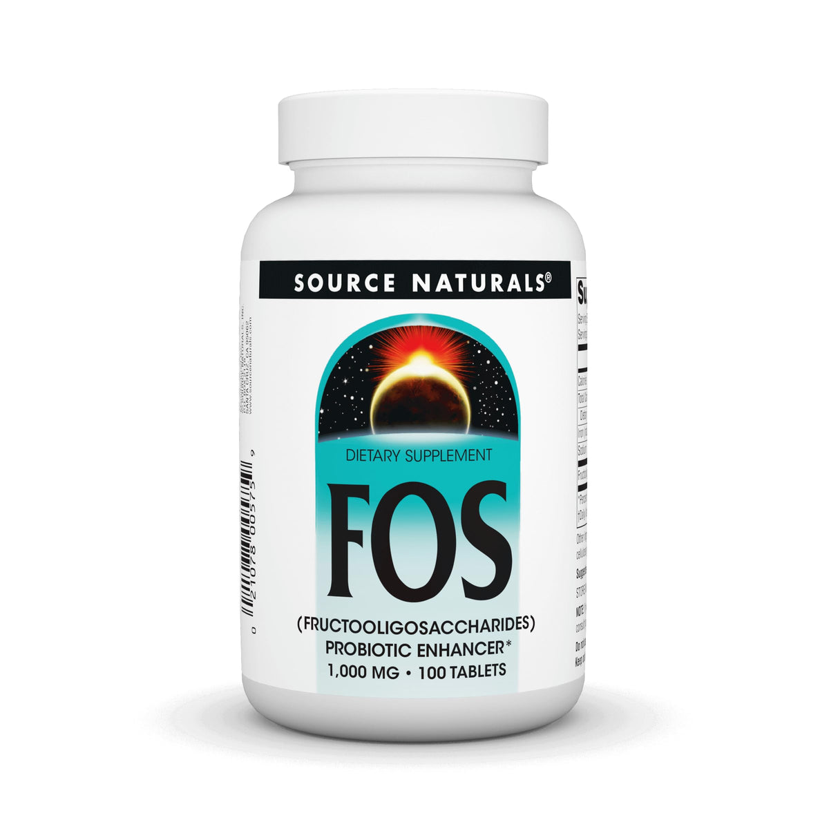 Source Naturals FOS Fructooligosaccharides 1000mg