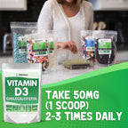 XPRS Nutra Vitamin D3 Powder (Cholecalciferol) - Unflavored VIT D