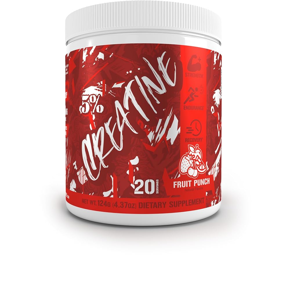 5% Nutrition Code Red Flavored Micronized Creatine Powder