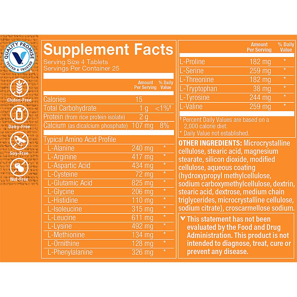 The Vitamin Shoppe Amino Complex - 100 Tablets - image 2