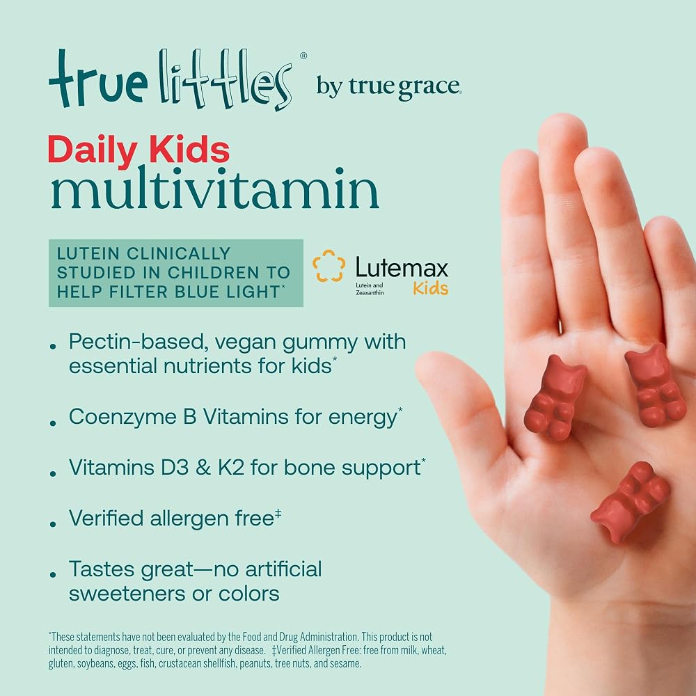 True Grace True Littles Daily Kids Multivitamin - Pectin-Based