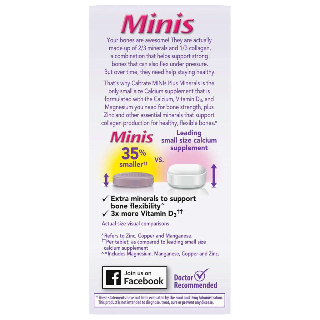 Caltrate Minis 600 Plus D3 Calcium & Vitamin D - 150 Tablets - image 11