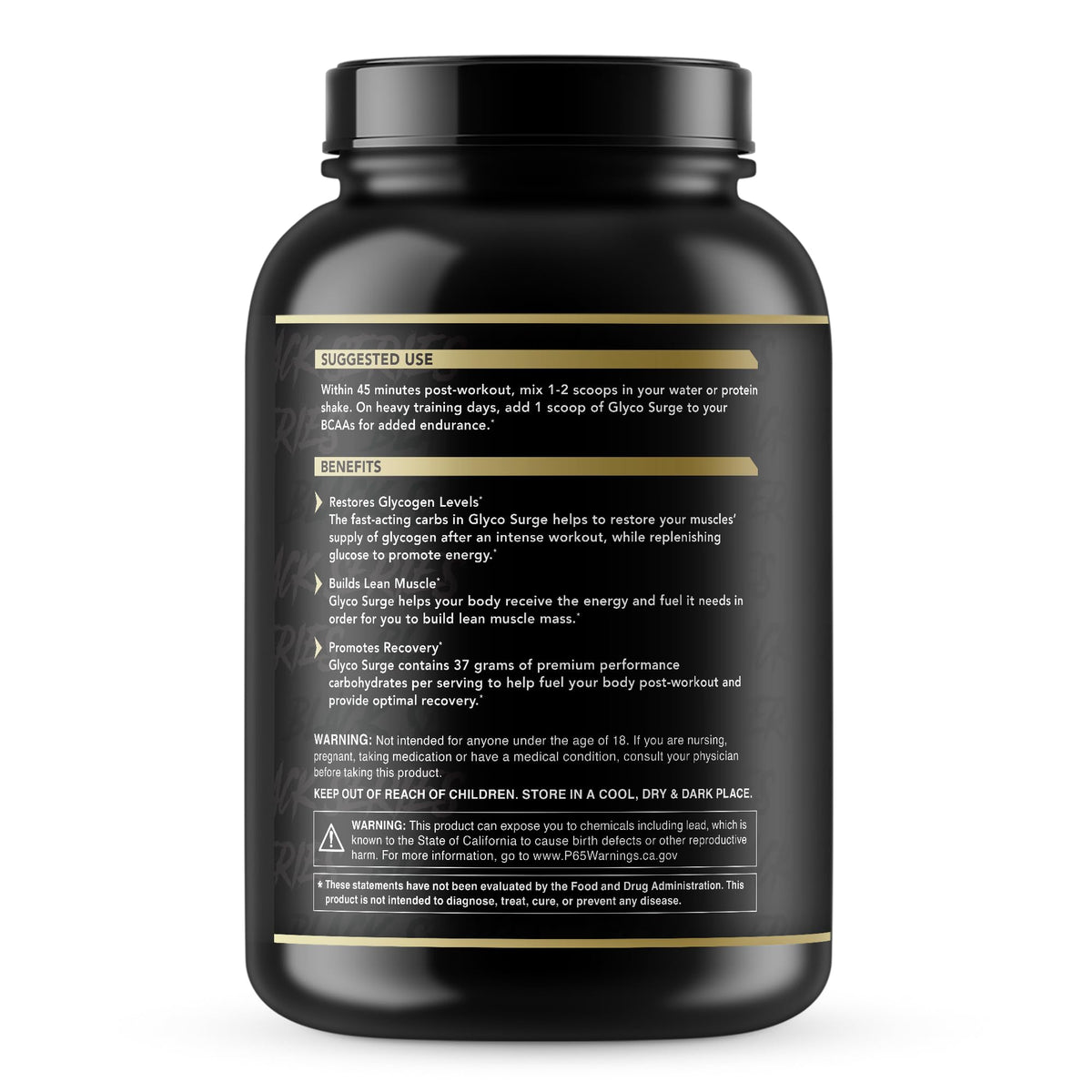 Anabolic Warfare Glyco Surge Intra & Post Workout Carb Powder - 40 Servings - image 2