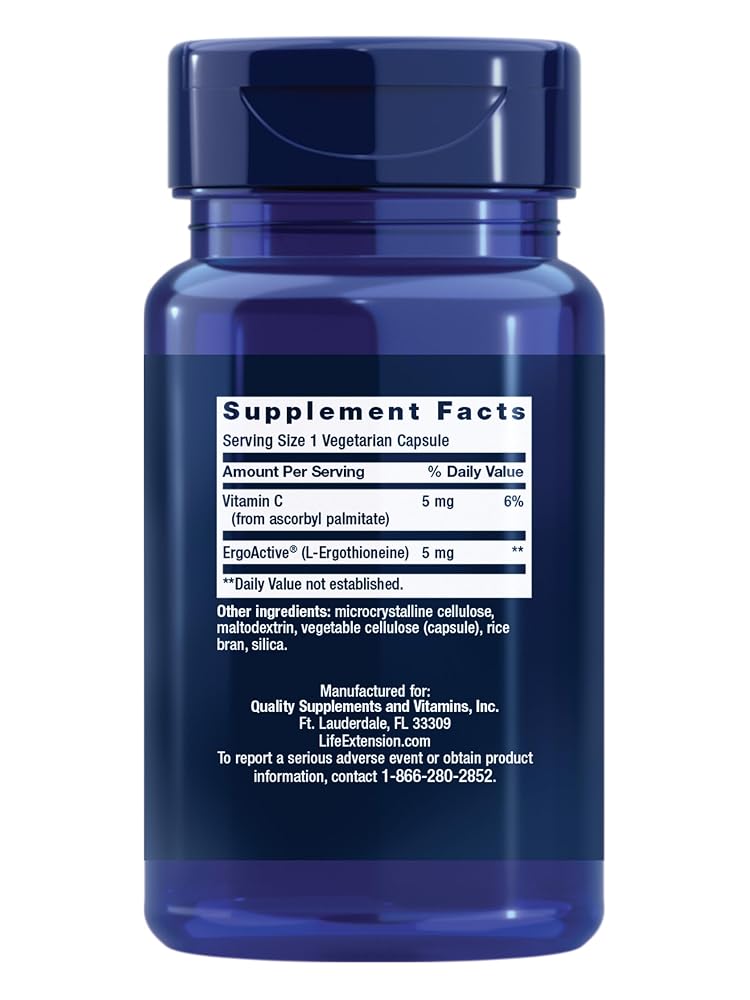 Life Extension Essential Youth L-Ergothioneine - 30 Capsules - image 2
