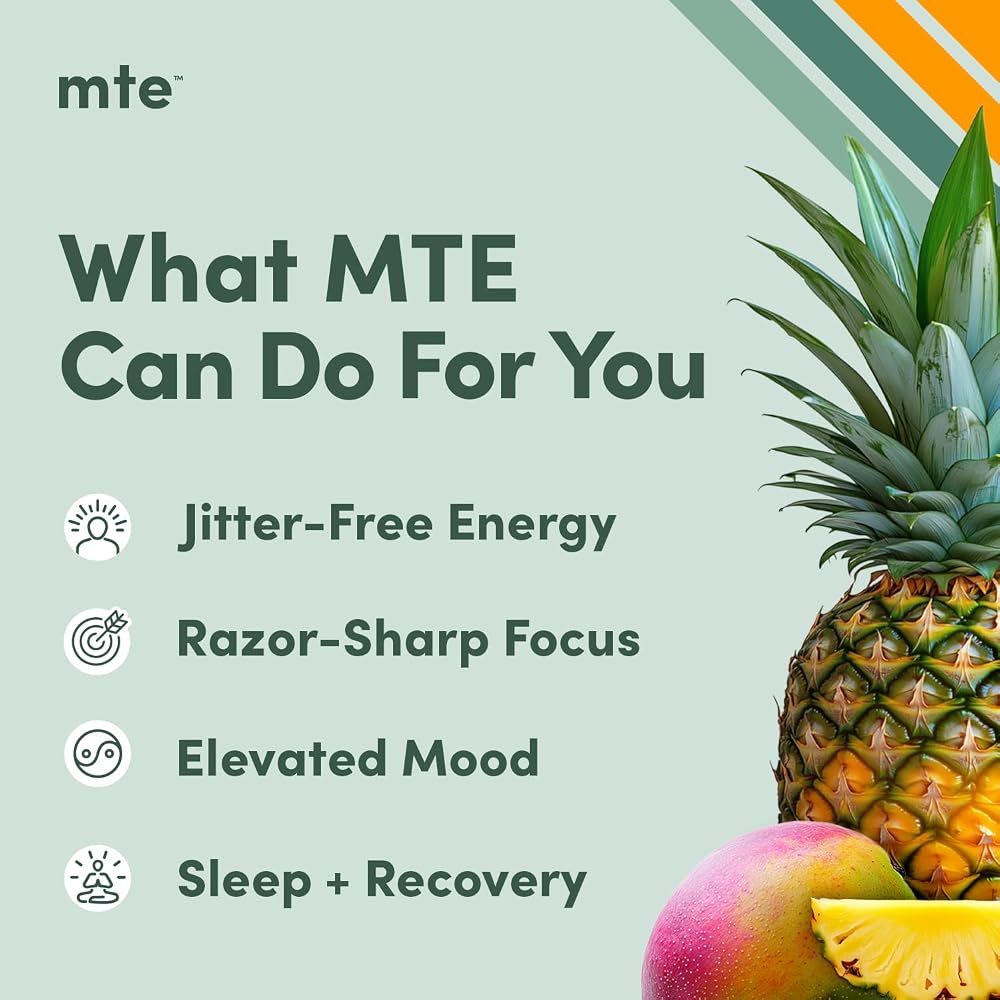 MTE Energy Drink Powder with Paraxanthine 24 Caffeine Free Energy