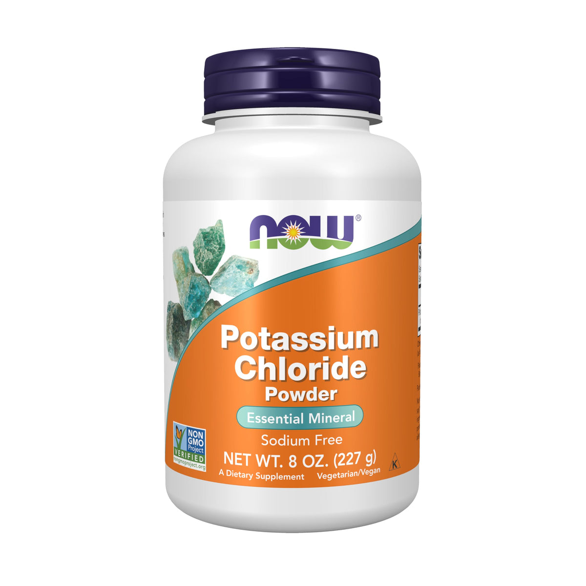NOW Potassium Chloride Powder Essential Mineral - 8 oz