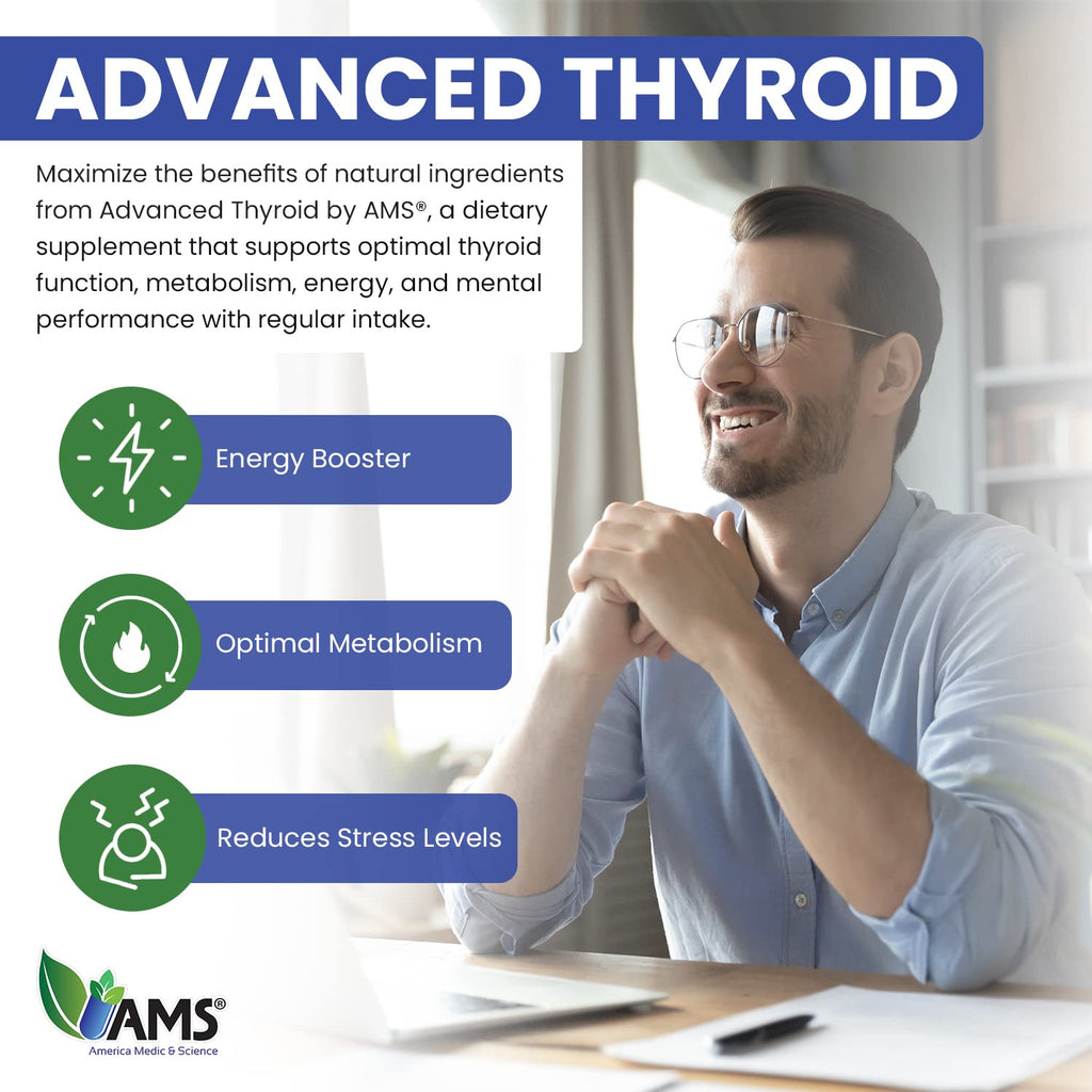 America Medic & Science Advanced Thyroid Support - 60 Capsules - image 4