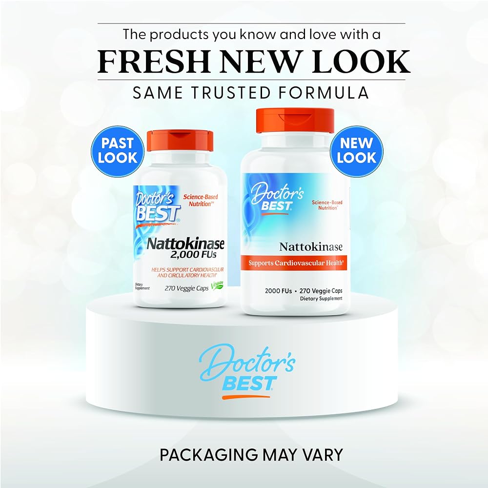 Doctor's BEST Nattokinase 2000 FU Supplement - 270 Vegetarian Capsules - image 2