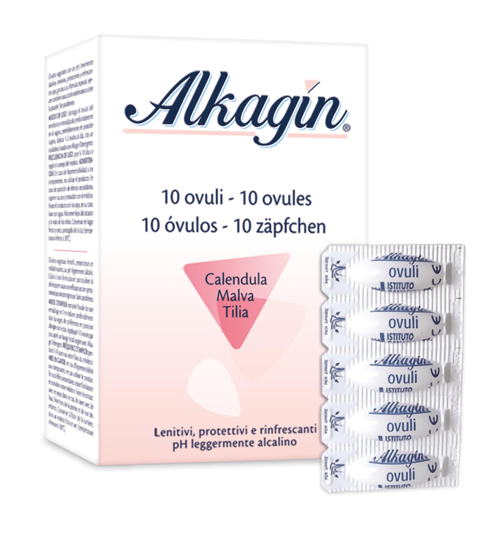 Alkagin 10 Eggs Vaginal Moisturizer pH Balanced - 10 Eggs