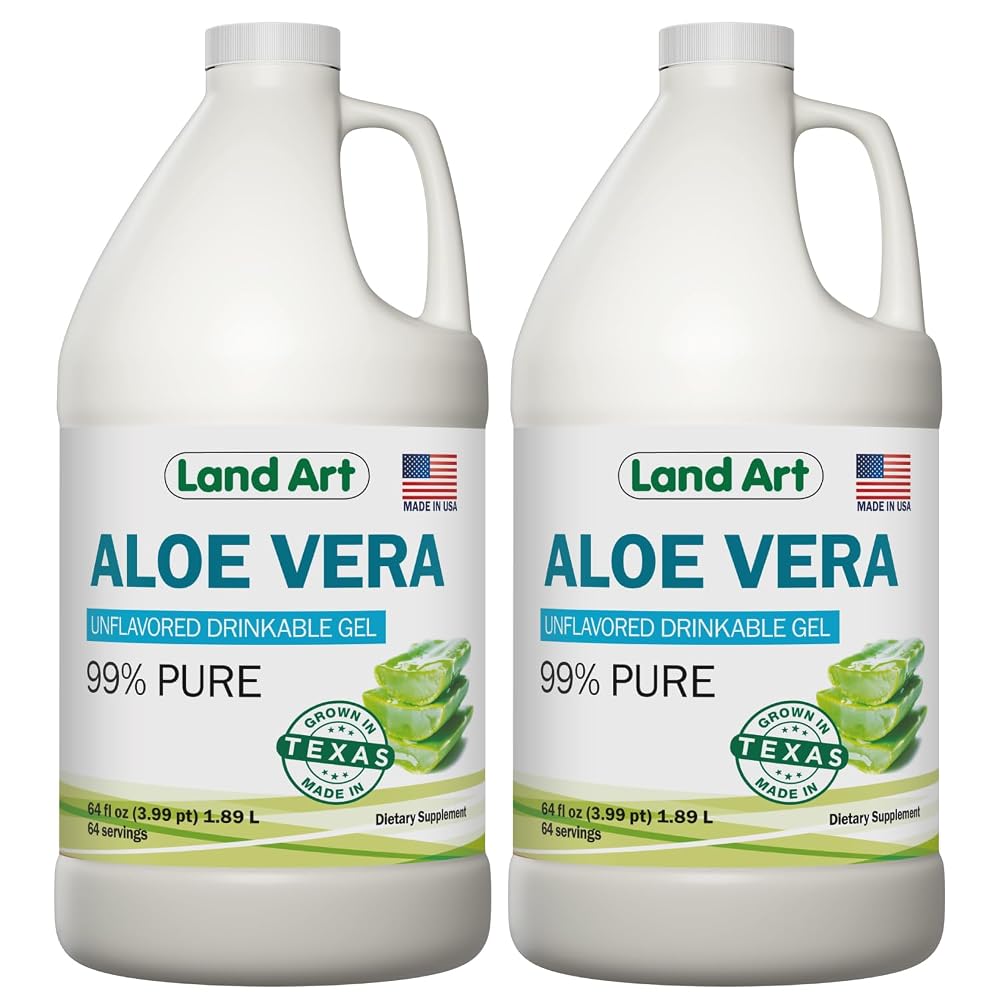 Land Art Pure Aloe Vera Drinkable Gel - Cold-Processed Inner Filet