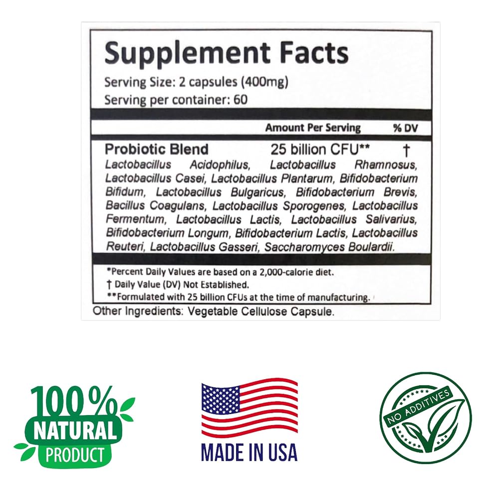 Herbs SRA ProbioLac Probiotic Supplement 25 Billion CFU - image 5