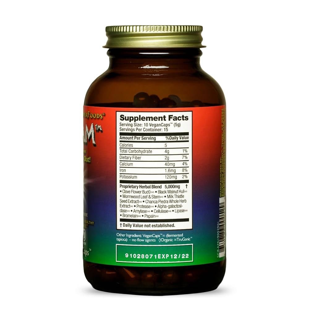 HEALTHFORCE SUPERFOODS Scram Herbal Supplement - 150 Vegan Capsules - image 2