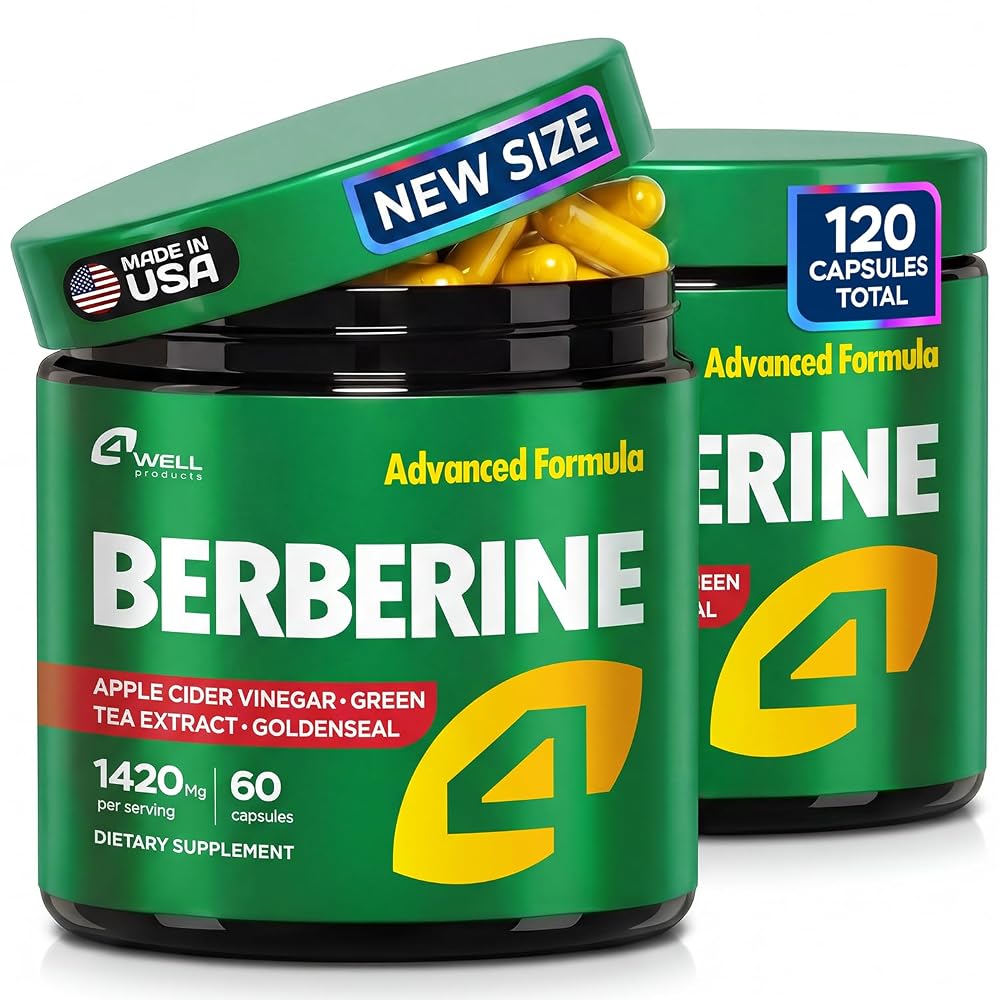 4Well Products Berberine HCL & Japanese Green Tea Extract 150mg