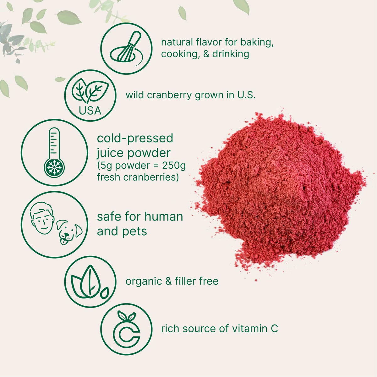 Micro Ingredients Organic Cranberry Juice Powder - 8 Ounce - image 4