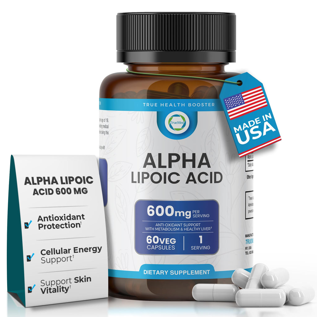 TRUEMED Alpha Lipoic Acid 600mg - 60 Capsules