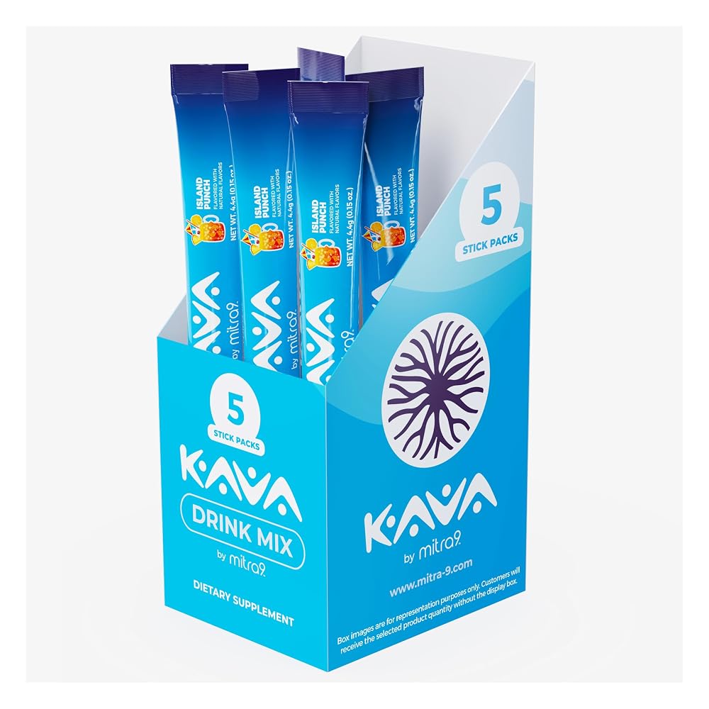 Mitra9 Kava Drink Mix Island Punch for Relaxation - 5 Stick Packs - image 2