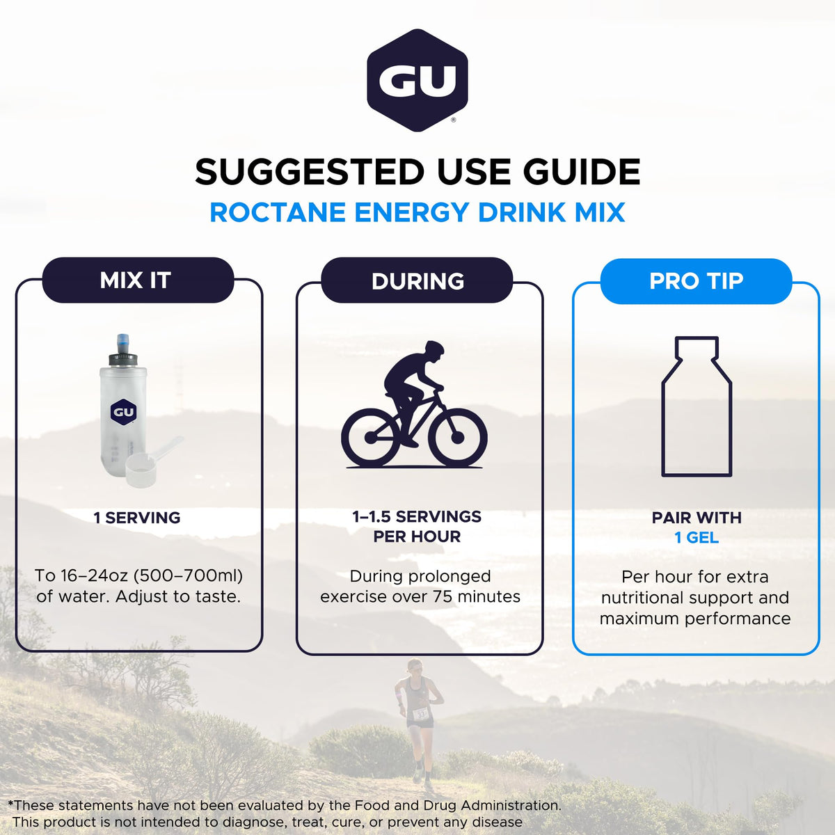 GU Energy Roctane Ultra Endurance Energy Drink Mix, Vegan