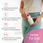 FLORAFEMME Vaginal Probiotics Suppository pH & Odor Support - 10 Capsules - image 6