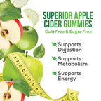 Health Nutrition Naturals Apple Cider Vinegar Gummies Zero Sugar