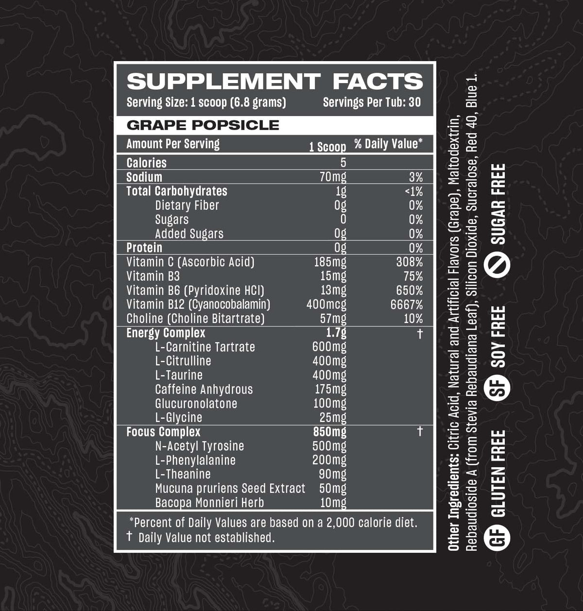 Rogue Energy Drink Powder for Gaming - Grape Popsicle - 30 Servings - image 4