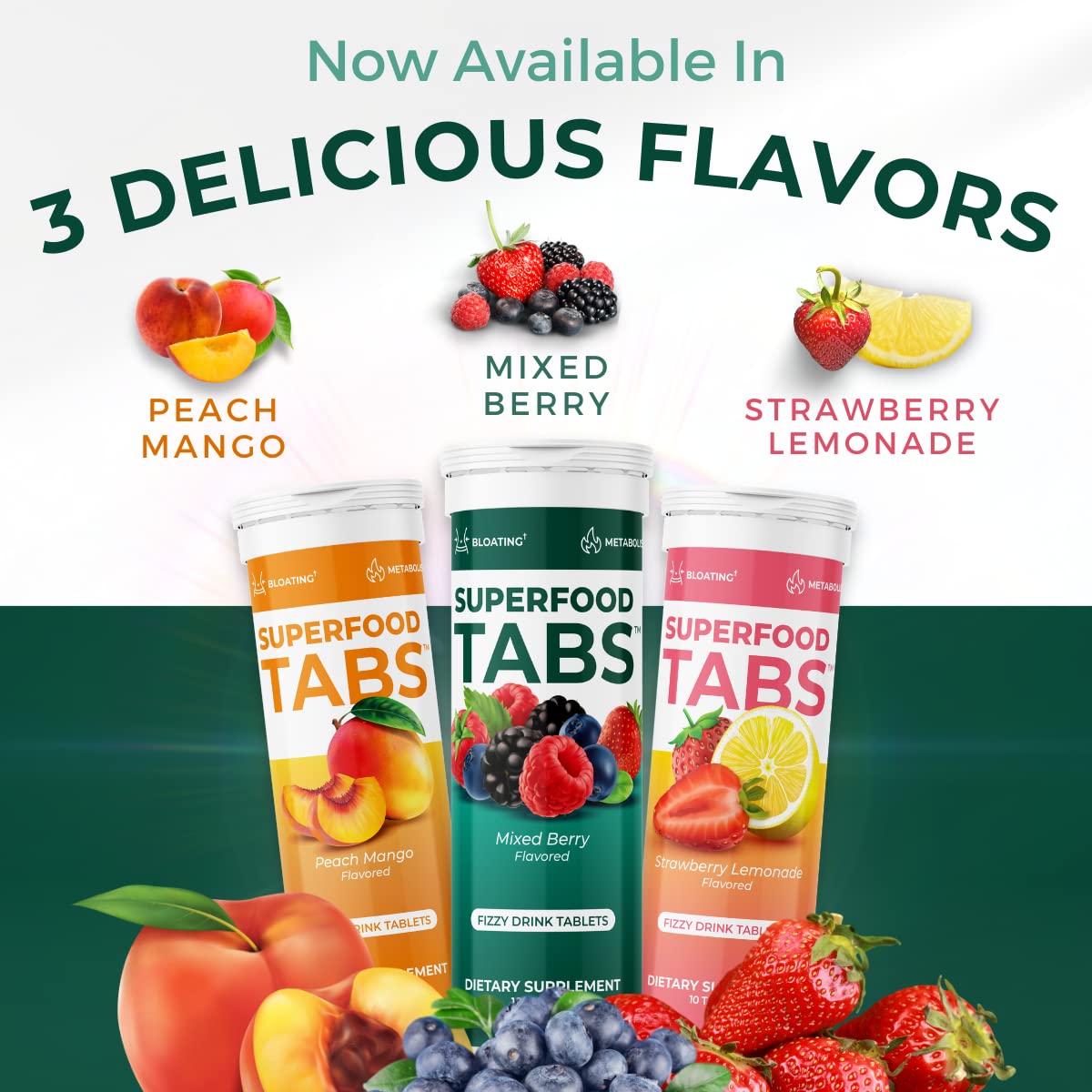 Superfood Tabs Effervescent Drink Tablets Mixed Berry - 30 Count - image 5