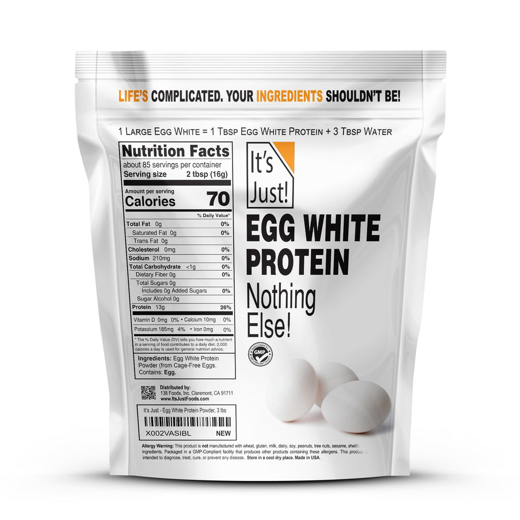 It's Just! - Egg White Protein Powder, Unflavored